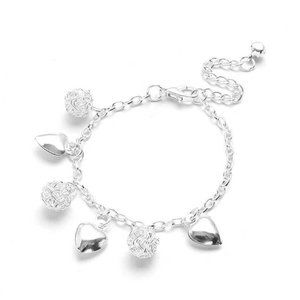 New Heart Charm Link Bracelet